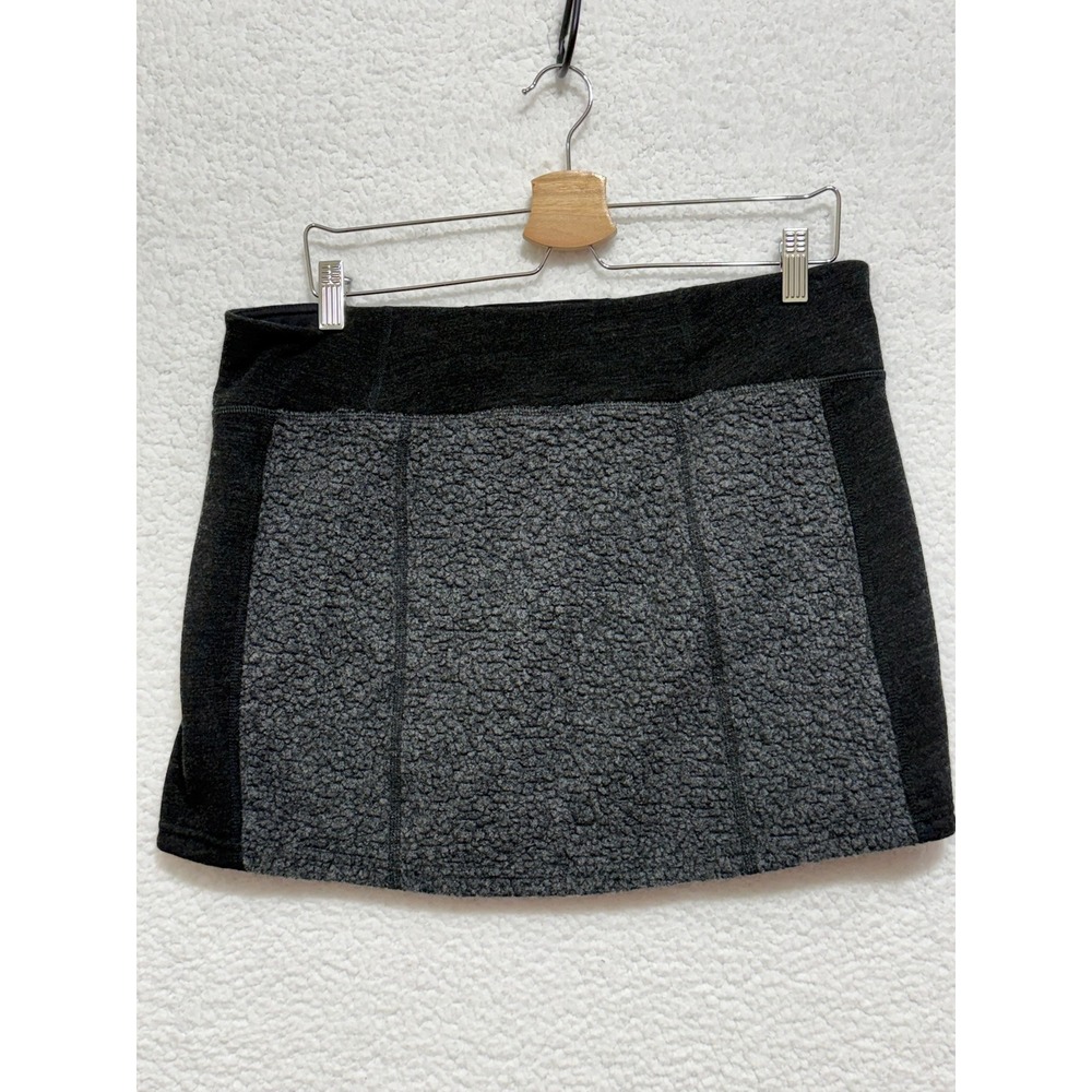 Kuhl Women's Skirt Black Heathered Fleece Lined Athletic Hiking Outdoor Sz L - Picture 3 of 8